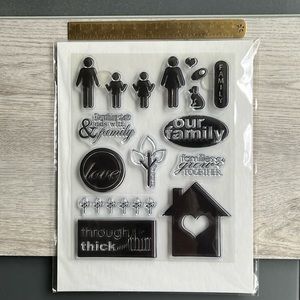 Clear Stamps. Our Family